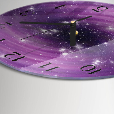 Glas wanduhr mit motiv rund Abstraktion