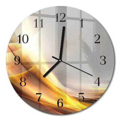Wanduhr glas rund Abstraktion