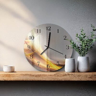 Wanduhr glas rund Abstraktion