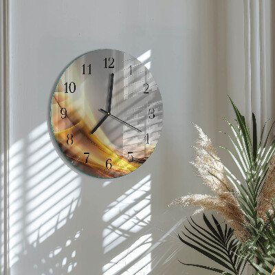 Wanduhr glas rund Abstraktion