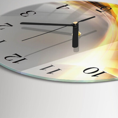 Wanduhr glas rund Abstraktion