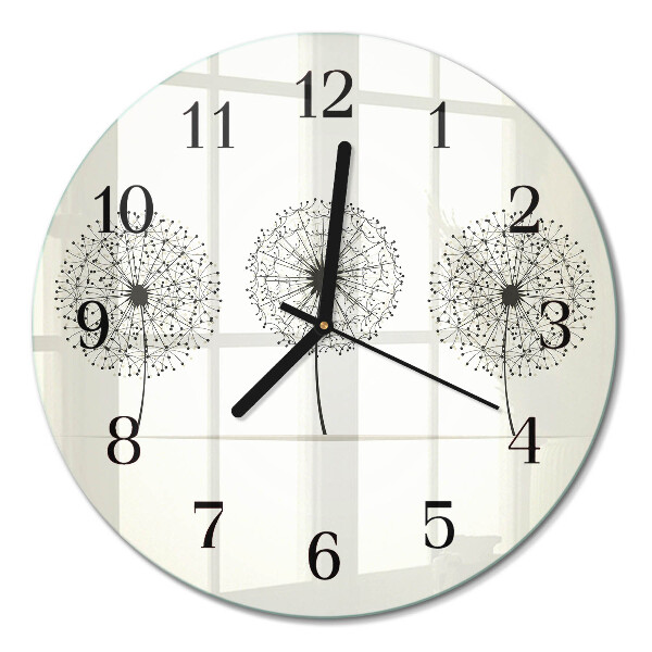 Runde wanduhr aus glas Abstraktion