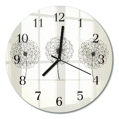 Runde wanduhr aus glas Abstraktion