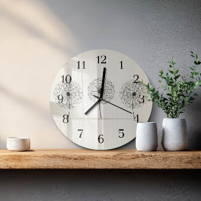 Runde wanduhr aus glas Abstraktion
