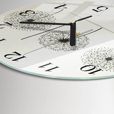 Runde wanduhr aus glas Abstraktion