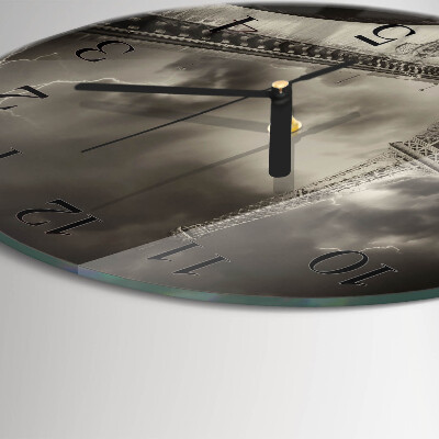 Wanduhr glas rund Paris