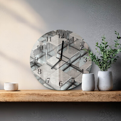 Runde wanduhr Würfel