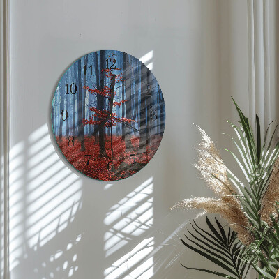 Wanduhr glas rund Dunkelheit