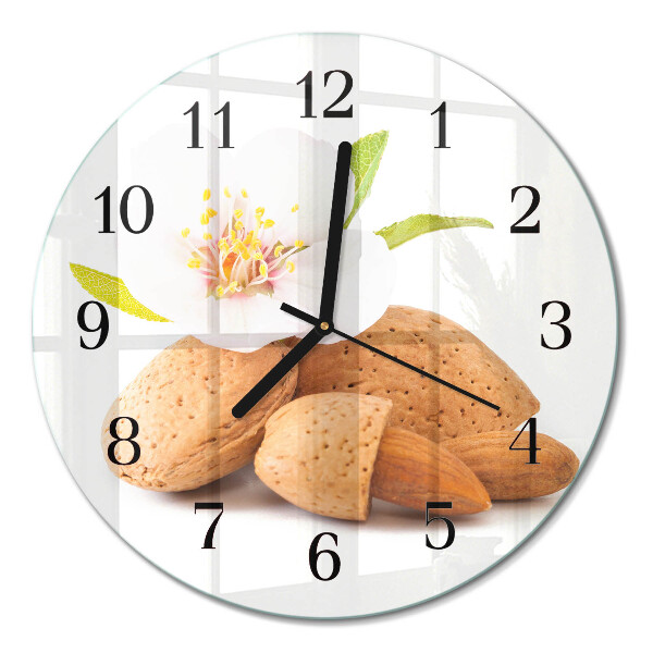 Runde wanduhr Mandeln