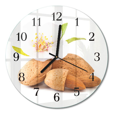 Runde wanduhr Mandeln