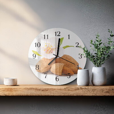Runde wanduhr Mandeln