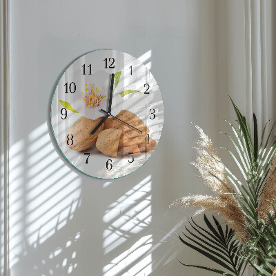 Runde wanduhr Mandeln