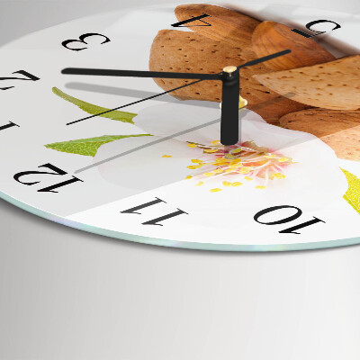 Runde wanduhr Mandeln