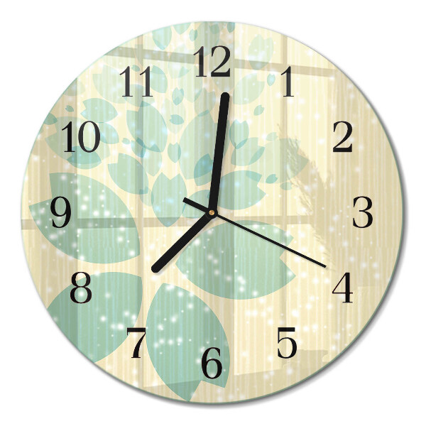 Wanduhr glas rund Abstraktion