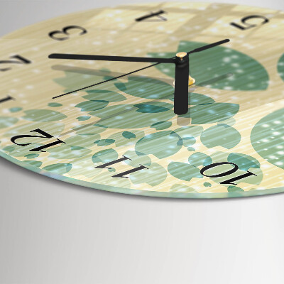 Wanduhr glas rund Abstraktion