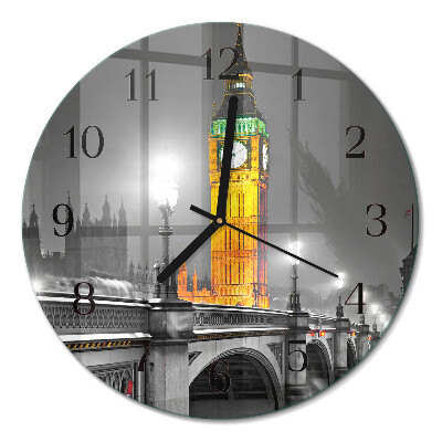 Wanduhr glas rund Big Ben