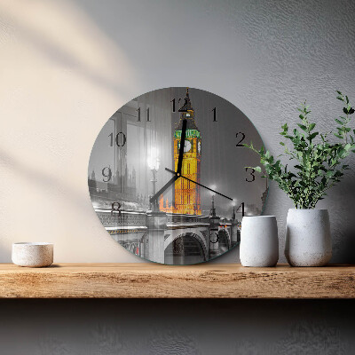 Wanduhr glas rund Big Ben