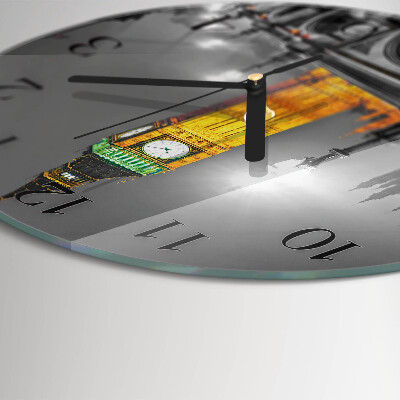 Wanduhr glas rund Big Ben
