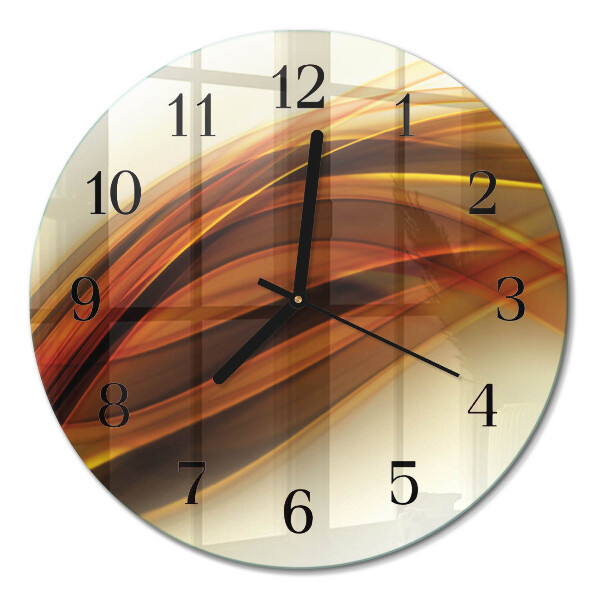 Runde wanduhr aus glas Abstraktion