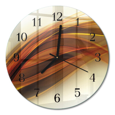Runde wanduhr aus glas Abstraktion