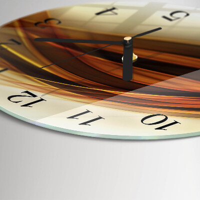 Runde wanduhr aus glas Abstraktion