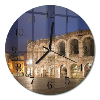 Runde wanduhr Nachtlicht