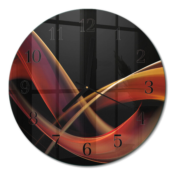 Wanduhr glas rund Abstraktion