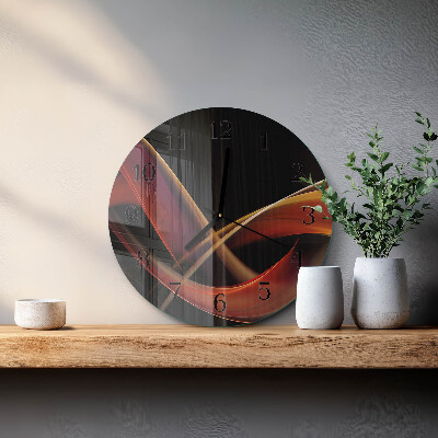 Wanduhr glas rund Abstraktion