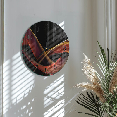 Wanduhr glas rund Abstraktion
