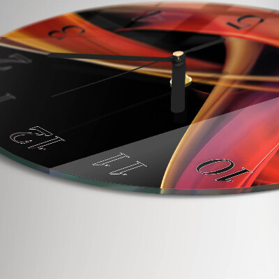 Wanduhr glas rund Abstraktion