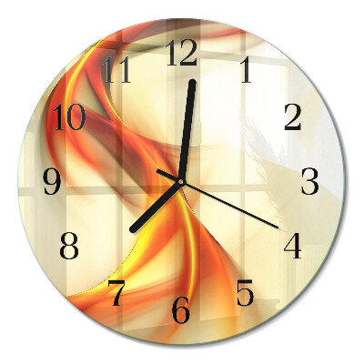 Runde wanduhr aus glas Abstraktion