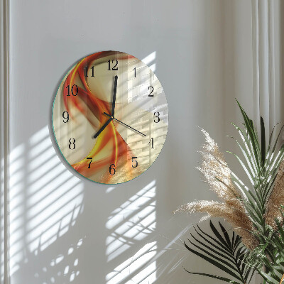 Runde wanduhr aus glas Abstraktion