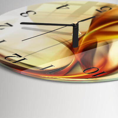 Runde wanduhr aus glas Abstraktion