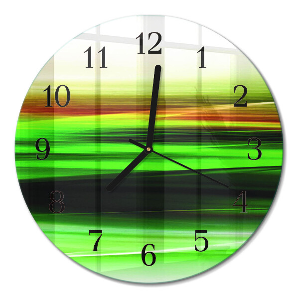 Wanduhr glas rund Abstraktion