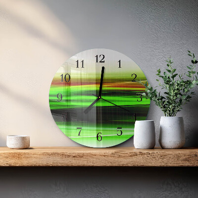 Wanduhr glas rund Abstraktion