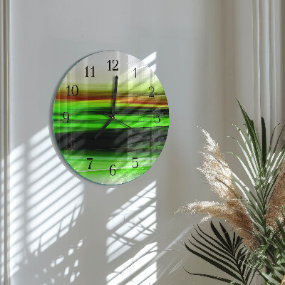 Wanduhr glas rund Abstraktion