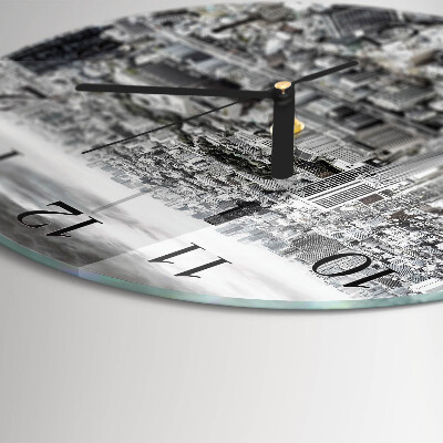 Runde wanduhr Stadt