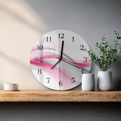 Glas wanduhr mit motiv rund Abstraktion