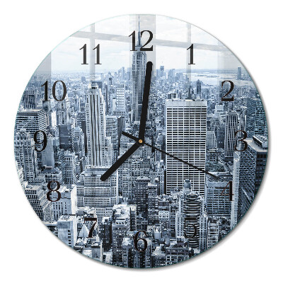 Runde wanduhr Stadt