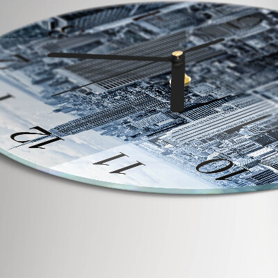 Runde wanduhr Stadt