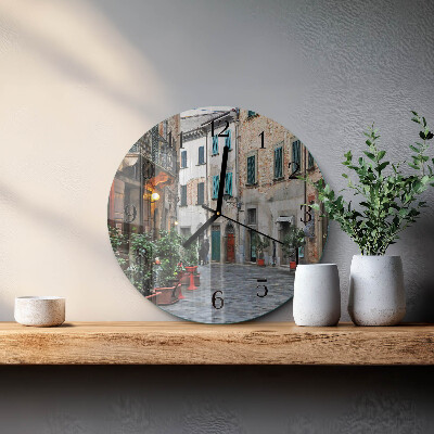 Wanduhr glas rund Avenue