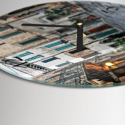 Wanduhr glas rund Avenue