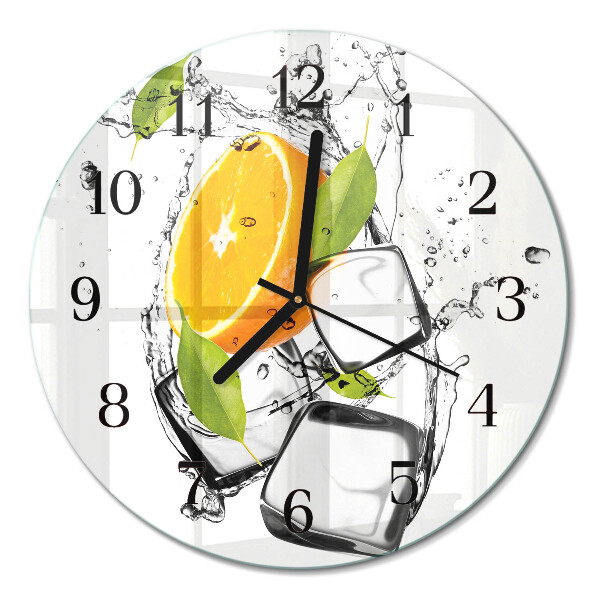 Runde wanduhr Eis