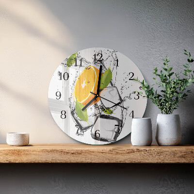 Runde wanduhr Eis