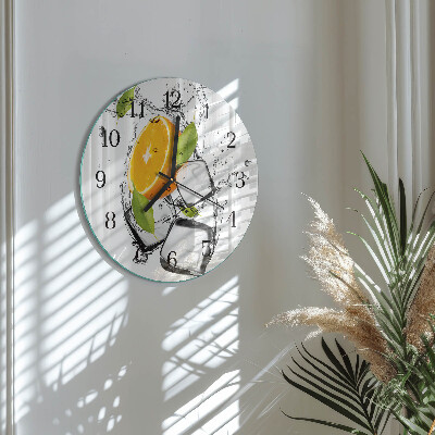 Runde wanduhr Eis