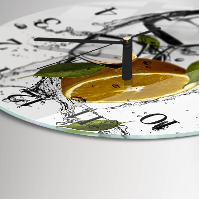 Runde wanduhr Eis