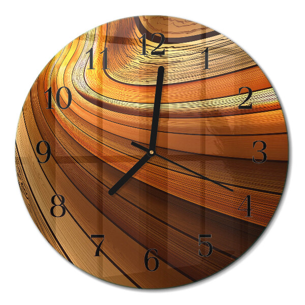 Wanduhr glas rund Abstraktion