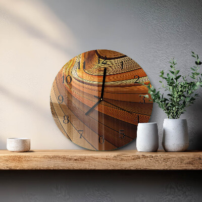 Wanduhr glas rund Abstraktion