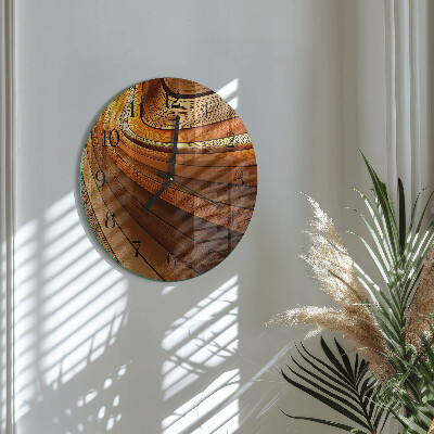 Wanduhr glas rund Abstraktion