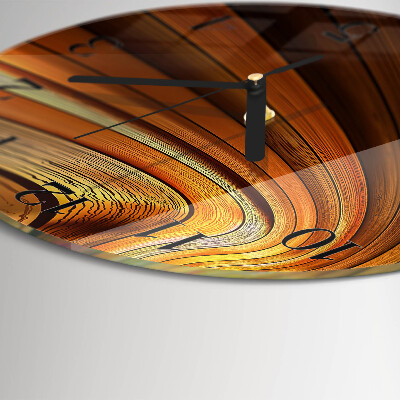 Wanduhr glas rund Abstraktion